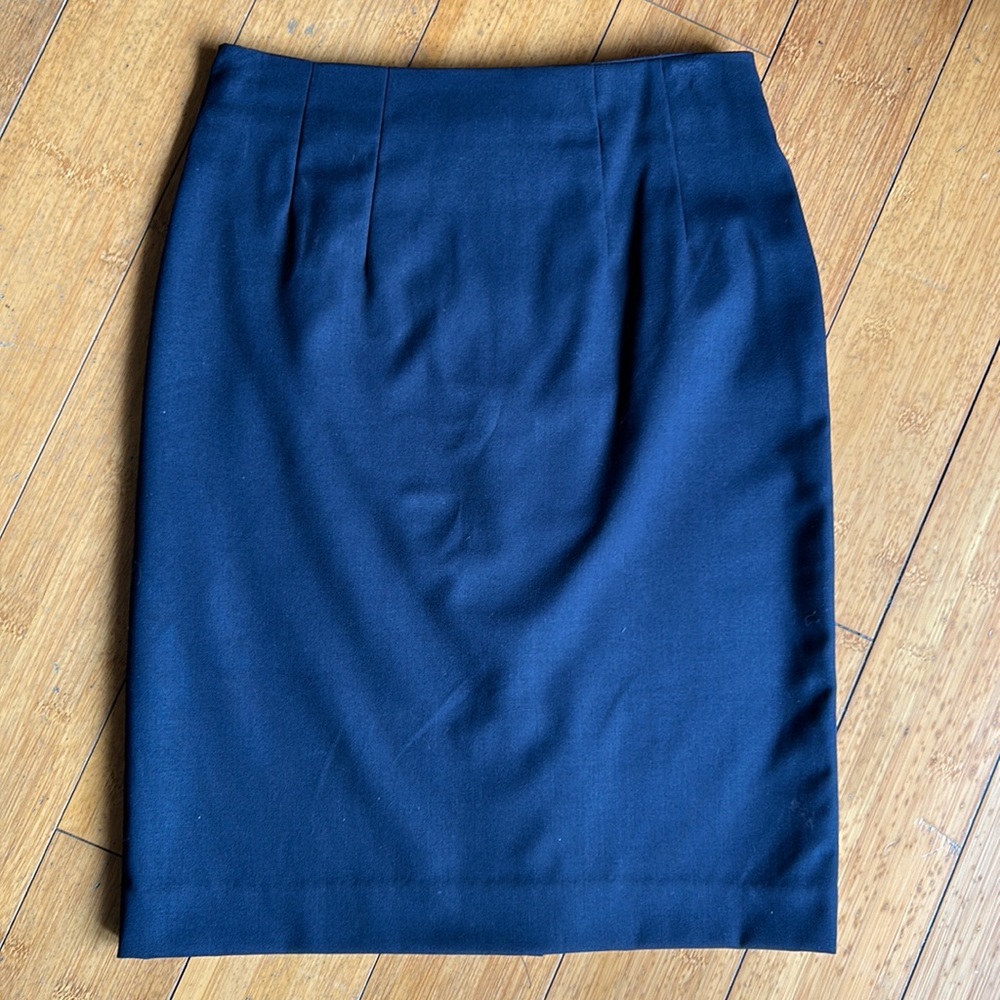 H&M Navy Blue Pencil Skirt - 2